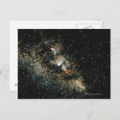 Halleys Comet in der Milchstraße Postkarte (Vorne/Hinten)