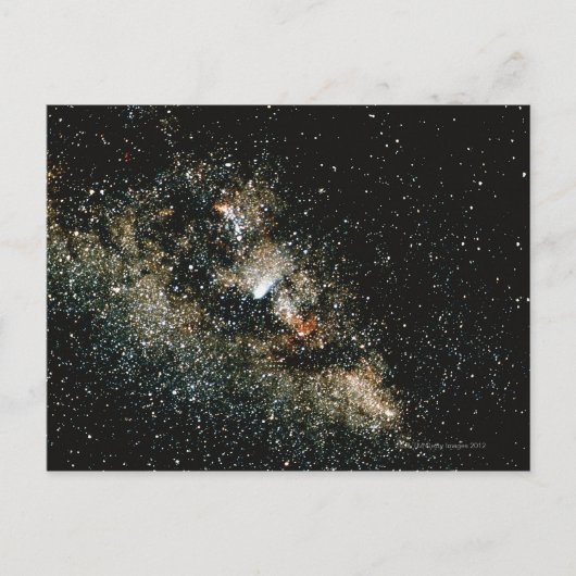 Halleys Comet in der Milchstraße Postkarte (Vorderseite)