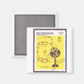 Halleys Comet Inner Planets Magnet (Vorderseite/Rückseite)