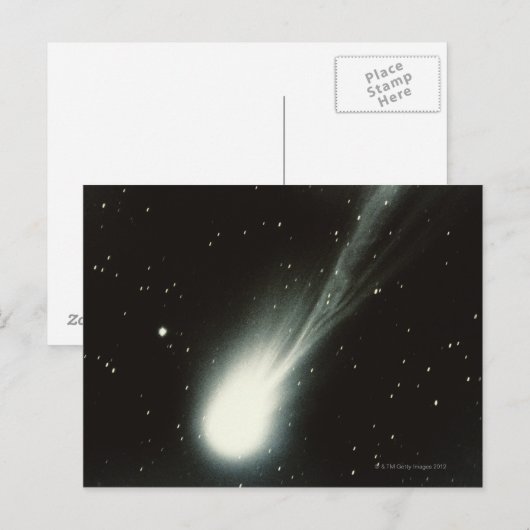 Halleys Comet Postkarte (Vorne/Hinten)