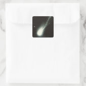 Halleys Comet Quadratischer Aufkleber (Tasche)