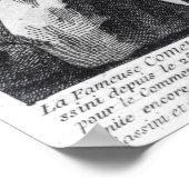 Halleys Komet 1759 von Cassini III Poster (Ecke)