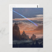 Halleys Komet Postkarte (Vorne/Hinten)