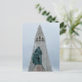 Hallgrimskirkja Kirche, Reykjavik, Island. Postkarte (Stehend Vorderseite)