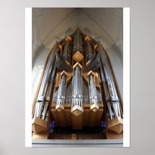 Hallgrímskirkja Kirchen-Orgel Island Poster