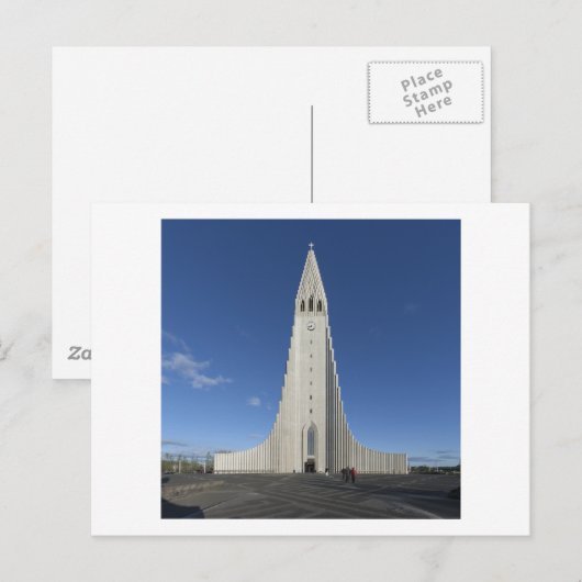 Hallgrímskirkja Postkarte (Vorne/Hinten)