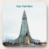 Hallgrímskirkja, Reykjavik Getränkeuntersetzer (Vorderseite)
