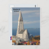Hallgrímskirkja, Reykjavik, Island Postkarte (Vorne/Hinten)