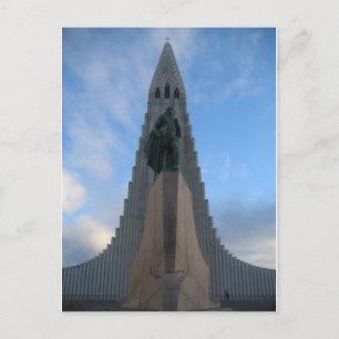 Hallgrímskirkja, Reykjavik, Island Postkarte