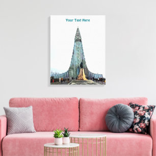 Hallgrímskirkja, Reykjavik Leinwanddruck