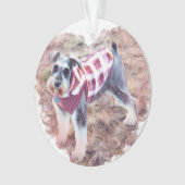 Hallies Verzierung, MiniSchauzer Ornament (Vorderseite)