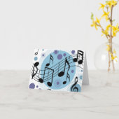 Hallmusik Karte (Gelbe Blume)