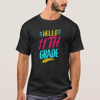 Hallo 11. Klasse Erster Tag der Lehrerin zurück T-Shirt