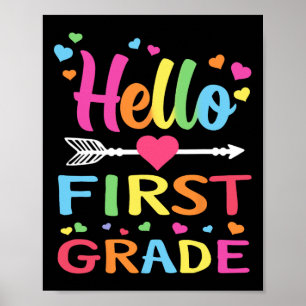 Hallo 1. Klasse Byck Zur Schule Erster Klasse Lehr Poster