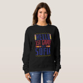 Hallo 1. Klasse Ich bin Sofia Erste Klasse Mädchen Sweatshirt (Vorne ganz)