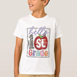 Hallo 1. Klasse, Junge oder Mädchen T-Shirt