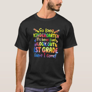 Hallo 1. Klasse Lehrer Student Zurück zur Krawatte T-Shirt