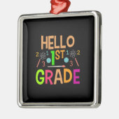 Hallo 1. Klasse Ornament Aus Metall (Links)