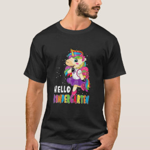 Hallo 1. Klasse Unicorn erster Tag zurück zur Schu T-Shirt