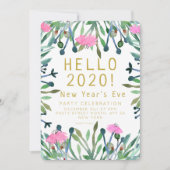 Hallo 2020 Silvester Einladung (Vorderseite)