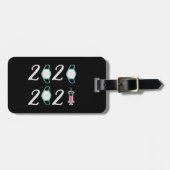 Hallo 2021 Auf Wiedersehen 2020 - Es ist endlich v Gepäckanhänger (Vorderseite horizontal)