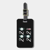 Hallo 2021 Auf Wiedersehen 2020 - Es ist endlich v Gepäckanhänger (Vorderseite vertikal)