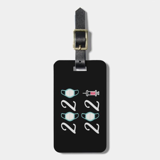 Hallo 2021 Auf Wiedersehen 2020 - Es ist endlich v Gepäckanhänger (Vorderseite vertikal)