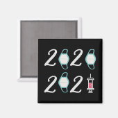 Hallo 2021 Auf Wiedersehen 2020 - Es ist endlich v Magnet (Vorderseite/Rückseite)