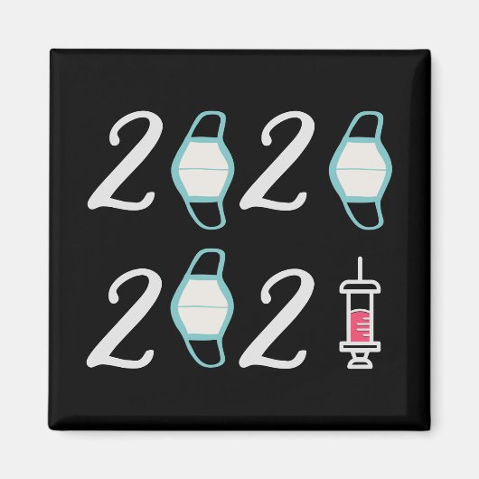 Hallo 2021 Auf Wiedersehen 2020 - Es ist endlich v Magnet (Vorne)