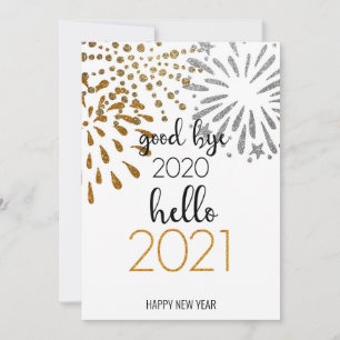 Hallo 2021   Corporate Business New Year Festival Feiertagskarte