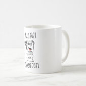 Hallo 2022 Auf Wiedersehen 2021 Toilettenpapier Kaffeetasse (VorderseiteRechts)