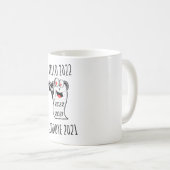 Hallo 2022 Auf Wiedersehen 2021 Toilettenpapier Kaffeetasse (VorderseiteRechts)