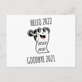 Hallo 2022 Auf Wiedersehen 2021 Toilettenpapier Postkarte (Vorderseite)