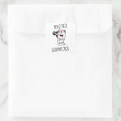 Hallo 2022 Auf Wiedersehen 2021 Toilettenpapier Quadratischer Aufkleber (Tasche)