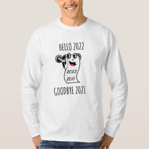 Hallo 2022 Auf Wiedersehen 2021 Toilettenpapier T-Shirt