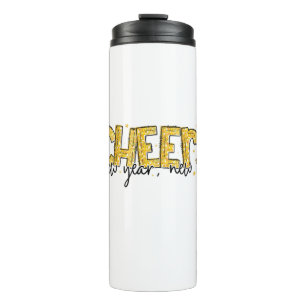 Hallo 2022 Cheers New Year New Me Thermosbecher