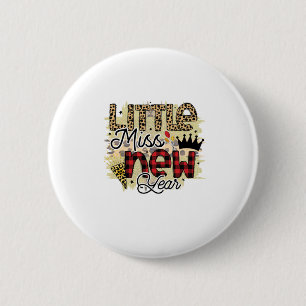 Hallo 2022 Kleine Miss Neujahr Button