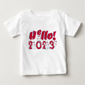 Hallo 2023 baby t-shirt (Vorderseite)
