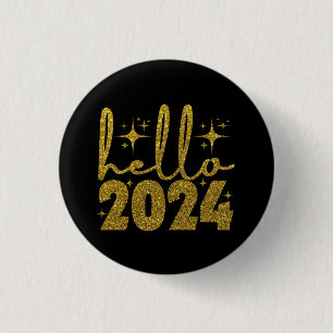 Hallo 2024 Neues Jahr Button