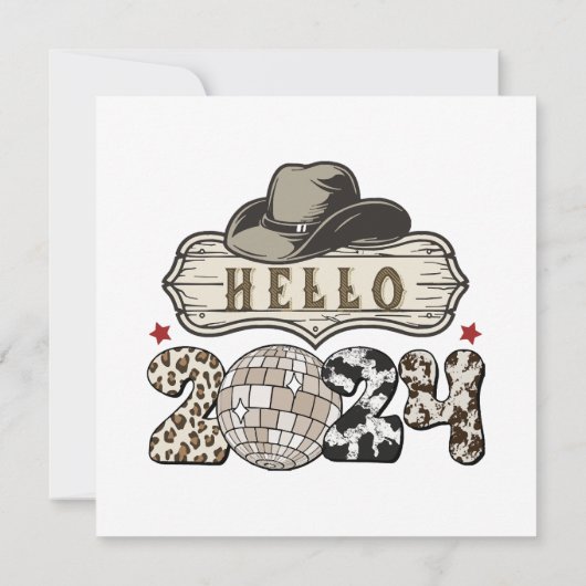 Hallo 2024 Western Einladung (Rückseite)