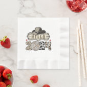 Hallo 2024 Western Serviette (Beispiel)