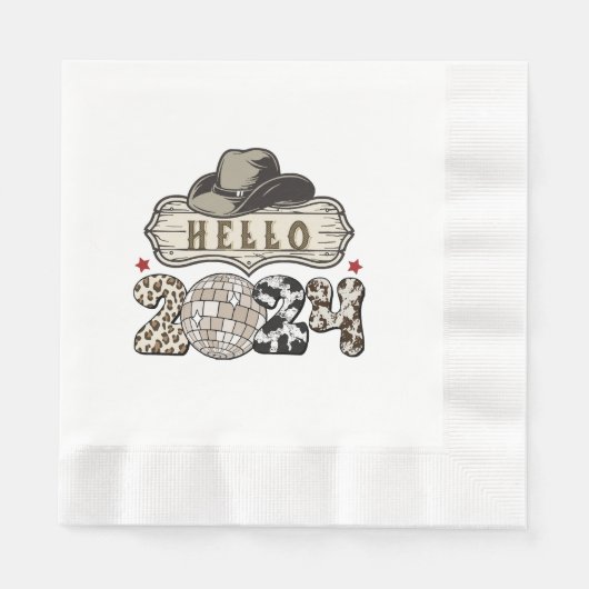 Hallo 2024 Western Serviette (Vorderseite)