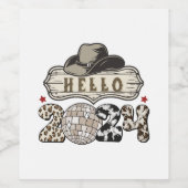 Hallo 2024 Western Weinetikett (Einzelnes Label)