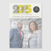 Hallo 2025 Kalender Neujahr Magnetfotokarte Magnetkarte (Vorderseite)