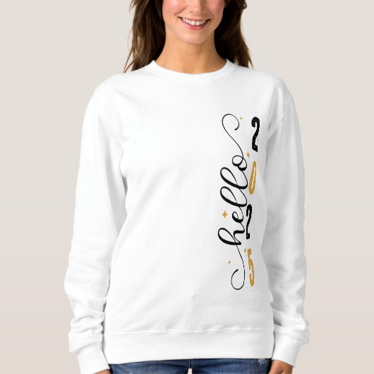 Hallo 2025 sweatshirt (Vorderseite)