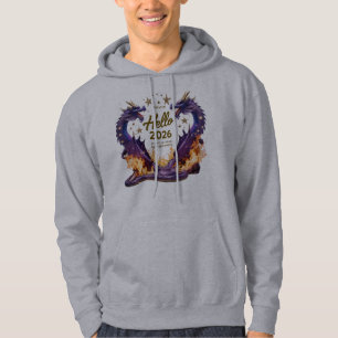 Hallo 2026 Dual Dragon Fire Pullover Hoodie