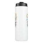 Hallo 2026 Feier – Neujahrs-Sparkling-Design Thermosbecher (Vorderseite)
