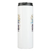 Hallo 2026 Feier – Neujahrs-Sparkling-Design Thermosbecher (Rückseite)