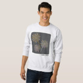 Hallo 2026 Feuerwerk-Feier Sweatshirt (Vorne ganz)