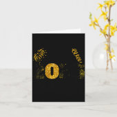 Hallo 2026 Frohes Neues Jahr Silvesterparty Famili Karte (Gelbe Blume)